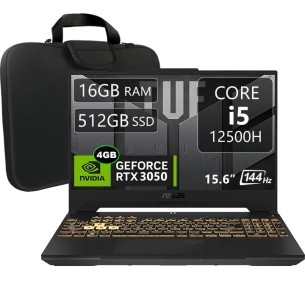 Asus TUF F15 Fx507zc4, Core i5-12500H, 16GB, 512GB, 15.6", RTX3050 Esp