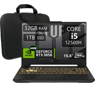Asus TUF F15 Fx507zc4, Core i5-12500H, 32GB, 1TB, 15.6", RTX3050 Esp