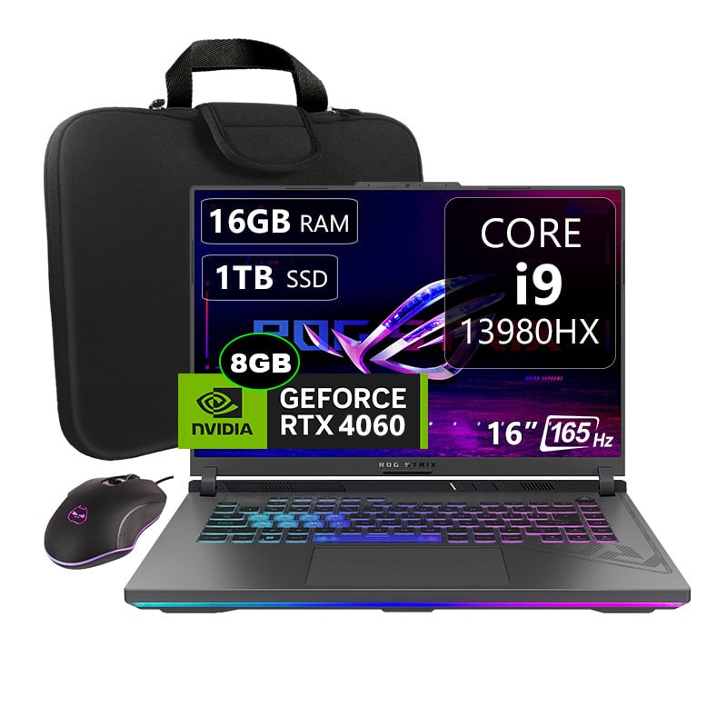 Asus Rog Strix G16 G614JV, Core i9-13980HX, 16GB, 1TB, RTX4060 8GB, 16"