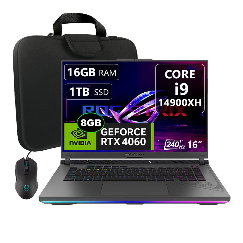 Asus ROG Strix G16 G614JVR, Core i9-14900HX, 16GB 1TB, 16", RTX4060 8GB