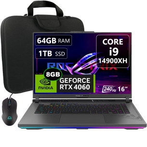 Asus ROG Strix G16 G614JVR, Core i9-14900HX, 64GB 1TB, 16", RTX4060 8GB